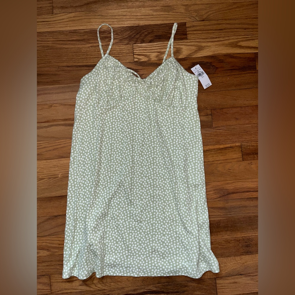 Large sage green flowy dress